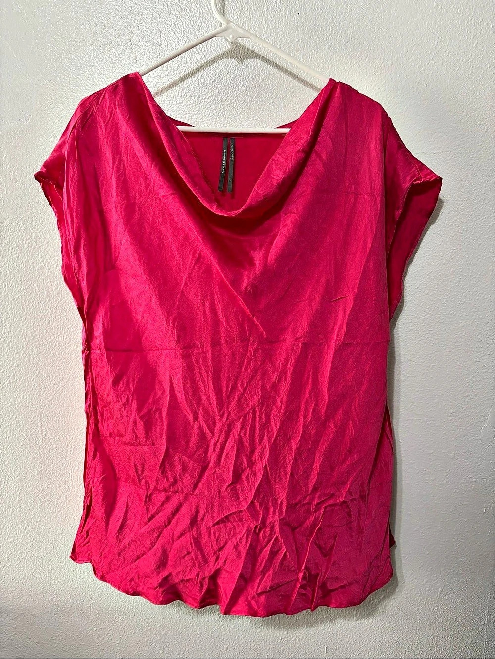Anthropologie Pink Silk Blouse Like New